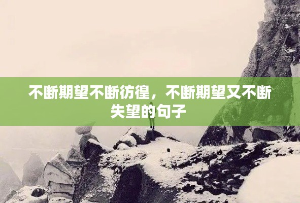 不断期望不断彷徨，不断期望又不断失望的句子 