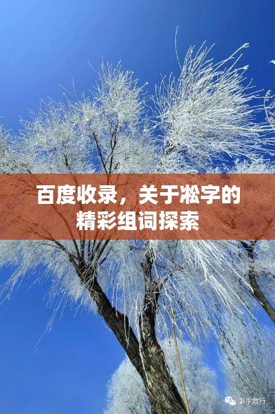 百度收录,关于凇字的精彩组词探索