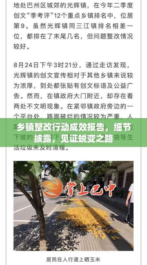 乡镇整改行动成效报告，细节披露，见证蜕变之路